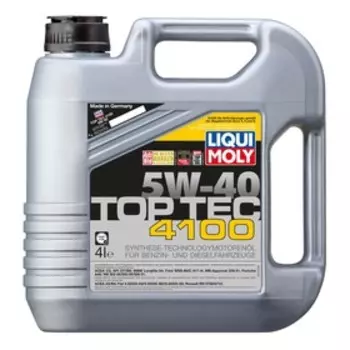 Масло моторное LiquiMoly Top Tec 4100 5W-40, 4 л