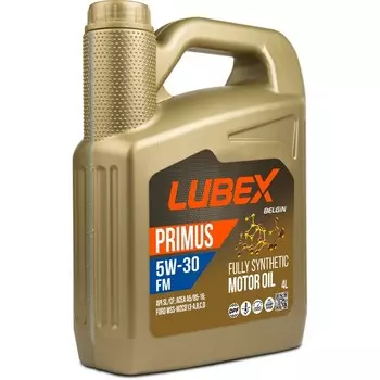 Масло моторное LUBEX PRIMUS FM 5W-30 CF/SL A5/B5, синтетическое, 4 л