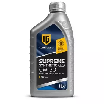 Масло моторное LUBRIGARD SUPREME SYNTHETIC PRO 0W-30, синтетическое, 1 л