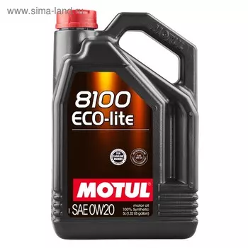 Масло моторное Motul 8100 ECO-LITE 0W20, 5 л 108536