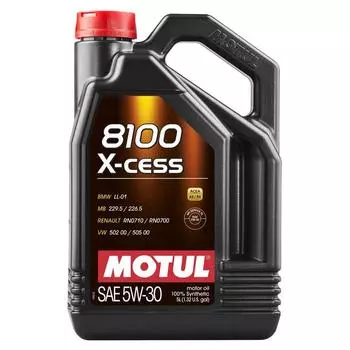 Масло моторное Motul 8100 X-cess 5w-30, 4 л 108945