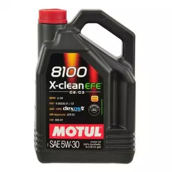 Масло моторное Motul 8100 X-Clean EFE 5w-30, 4 л 109171