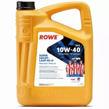 Масло моторное Rowe 10/40 Hightec MB A3/B4,SN Super Leichtlauf HC-O, синтетическое, 5 л
