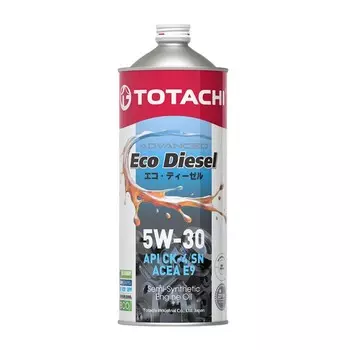 Масло моторное Totachi Eco Diesel 5W-30, CK-4/СJ-4/SN, полусинтетическое, 1 л