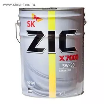 Масло моторное ZIC 5W-30 X7000 Diesel CF-4 синт., 20 л