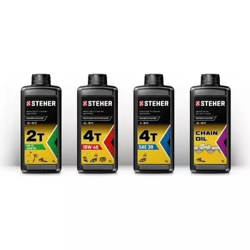 Масло STEHER 76010-1, 4Т-10W40, полусинтетическое, для 4-тактных двигателей, 1 л
