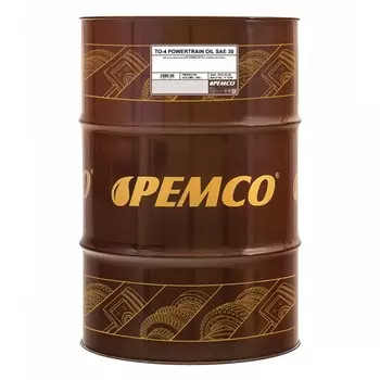 Масло трансмиссионно-гидравлическое PEMCO ТО-4 Powertrain Oil SAE 30W, минеральное, 208 л