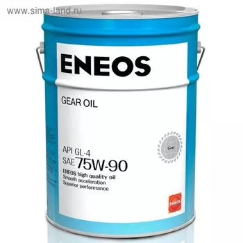 Масло трансмиссионное ENEOS GEAR GL-4 75W-90, минеральное, 20 л