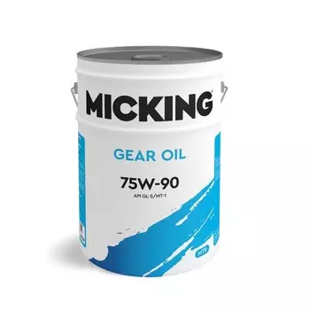 Масло трансмиссионное Micking Gear Oil, 75W-90 GL-5/MT-1, всесезонное полусинтетическое, 20 л 1023