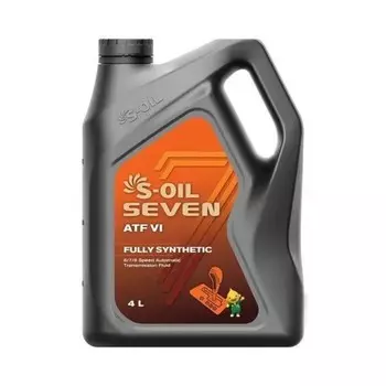 Масло трансмиссионное S-OIL ATF VI, синтетическое, 4 л