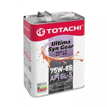 Масло трансмиссионное Totachi Ultima Syn Gear 75W-85, GL-5, синтетическое, 4 л