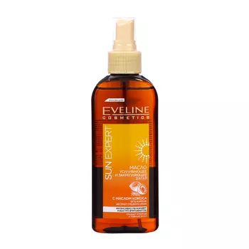 Масло усиливающее и закрепляющее загар Eveline с маслом кокоса, 150 мл