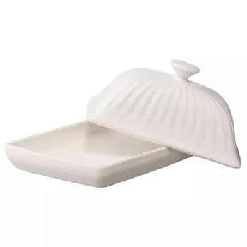 Маслёнка белого цвета из коллекции kitchen spirit