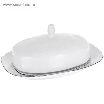 Маслёнка Bernadotte, декор «Деколь, отводка платина»