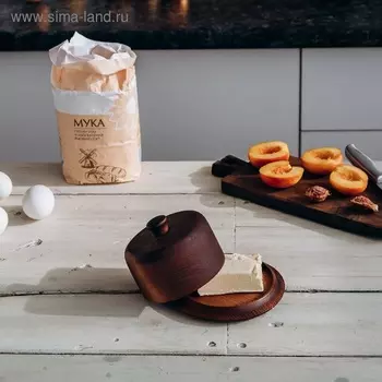 Маслёнка Magistro, 13,592 см, кедр