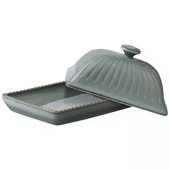 Маслёнка Tkano Kitchen spirit, цвет тёмно-серый