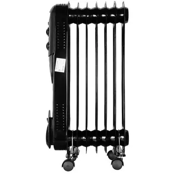 Масляный обогреватель «Ресанта» ОМПТ-7НЧ черный, 1,5 кВт, до 15 м.кв.