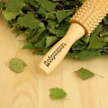 Массажер банный для спины «Добропаровъ» с шипами