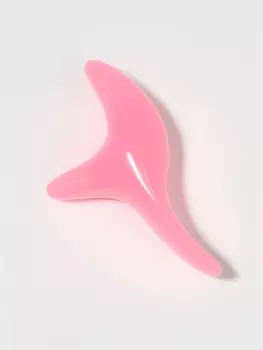 Массажёр гуаша для лица «Бумеранг», 1263.5 см, розовый