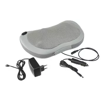 Массажная подушка Bradex KZ 0564, 3 режима, 4 массажных ролика, ИК-прогрев, 220 В, серая