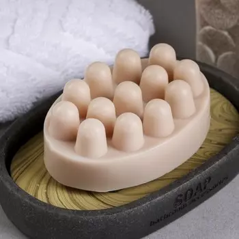 Массажное мыло "Увлажняющее и восстанавливающее алоэ" 110гр