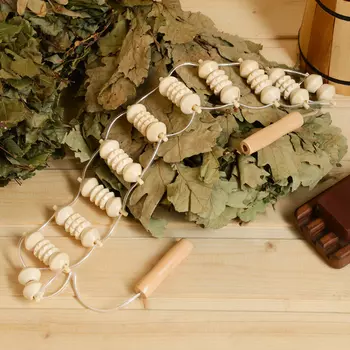 Массажёр банный, роликовый, 95 см