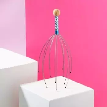 Массажёр для головы мурашка, антистресс «И пусть весь мир подождёт», МИКС