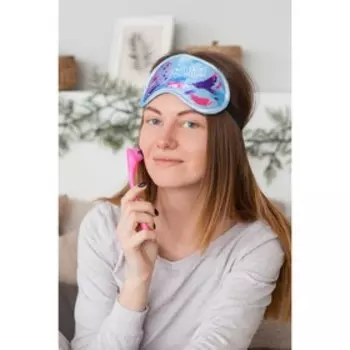 Массажёр для лица, 15,5 3 3 см, цвет розовый