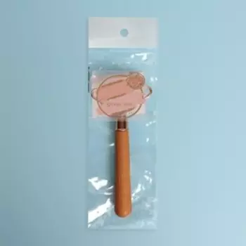 Массажёр для лица и зоны декольте, 13 × 5,5 см, цвет бежевый