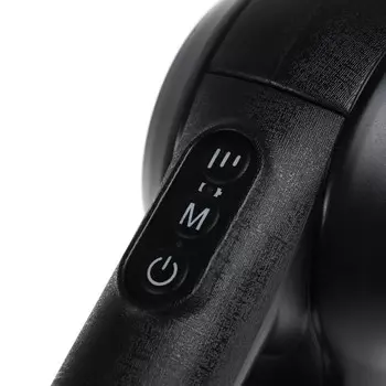 Массажёр для тела Windigo LEM-11, перкуссионный, 25 Вт, 12 насадок, 5 режимов, чёрный