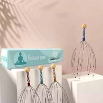 Массажёр «Дзен» для головы, цвет МИКС