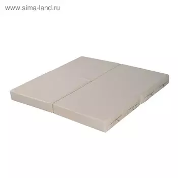 Мат 100 х 100 х 10 см, складной, 4 сложения, бежевый