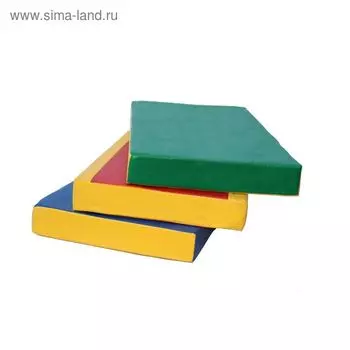 Мат 100 х 50 х 10 см, красный/жёлтый