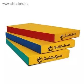 Мат PERFETTO SPORT, 100 х 50 х 10 см, красный/жёлтый