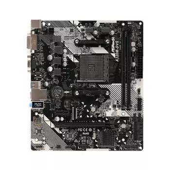 Материнская плата Asrock A320M-DVS R4.0, AM4, A320, 2xDDR4, VGA, DVI, mATX