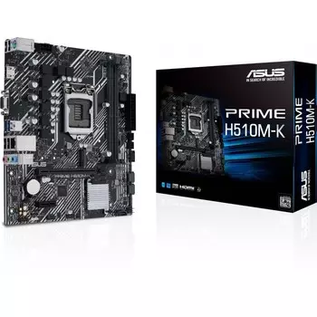 Материнская плата Asus PRIME H510M-K, LGA1200, H510, 2xDDR4, VGA, HDMI, mATX