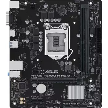 Материнская плата Asus PRIME H510M-R R2.0-SI Soc-1200 Intel H470 2xDDR4 mATX AC`97 8ch(7.1) 102934