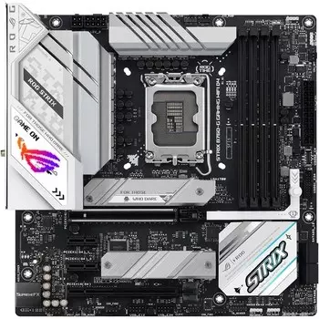 Материнская плата Asus ROG STRIX B760-G GAMING WIFI D4, LGA1700, Z790,4хDDR4, HDMI, DP, mATX