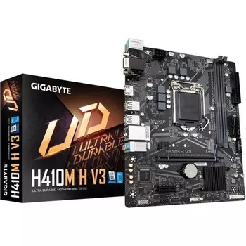Материнская плата Gigabyte H410M H V3, LGA1200, H510, 2xDDR4, VGA, HDMI, mATX