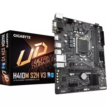 Материнская плата Gigabyte H410M S2H V3, LGA1200, H510, 2xDDR4, VGA, DVI, HDMI, mATX