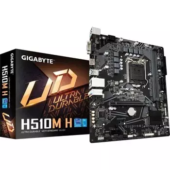Материнская плата Gigabyte H510M H, LGA1200, H510, 2xDDR4, VGA, HDMI, mATX