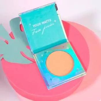 Матирующая пудра для лица Beauty Time, оттенок тёмный беж