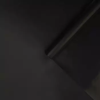 Плёнка для цветов упаковочная матовая «Чёрная», 0.5 x 8 м, 55 мкм