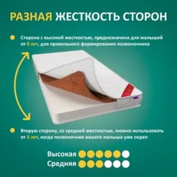 Матрас «ВикториС» Assol baby platinum 1, 60х120 см, высота 8 см