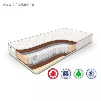 Матрас Balance Hard S-1000, размер 120 х 195 см, высота 20 см, трикотаж