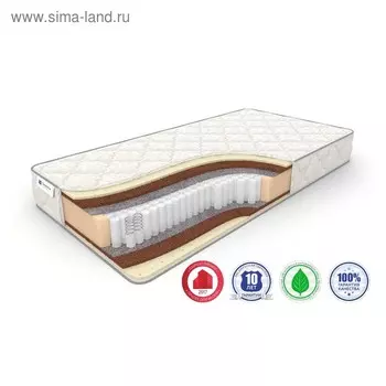 Матрас Balance Medium S-1000, размер 150 х 195 см, высота 21 см, трикотаж