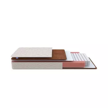 Матрас Base M Roll, 120x200 см, высота 17 см, чехол жаккард twist