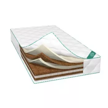 Матрас DELUXE латекс-кокос, размер 80х190 см, высота 19 см, чехол трикотаж