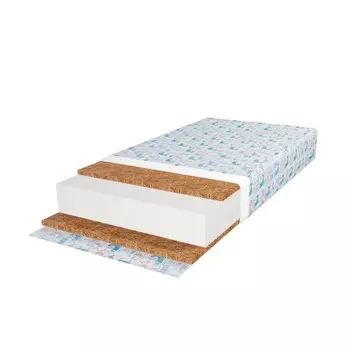 Матрас детский Masterson Baby Twin, 60x120 см, высота 8 см, чехол бязь