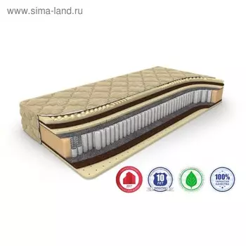Матрас Dream Massage S-1000, размер 200 х 200 см, высота 24 см, велюр